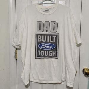 Dad Built Ford Tough Men's 100% Cotton T Shirt- Size 2XL